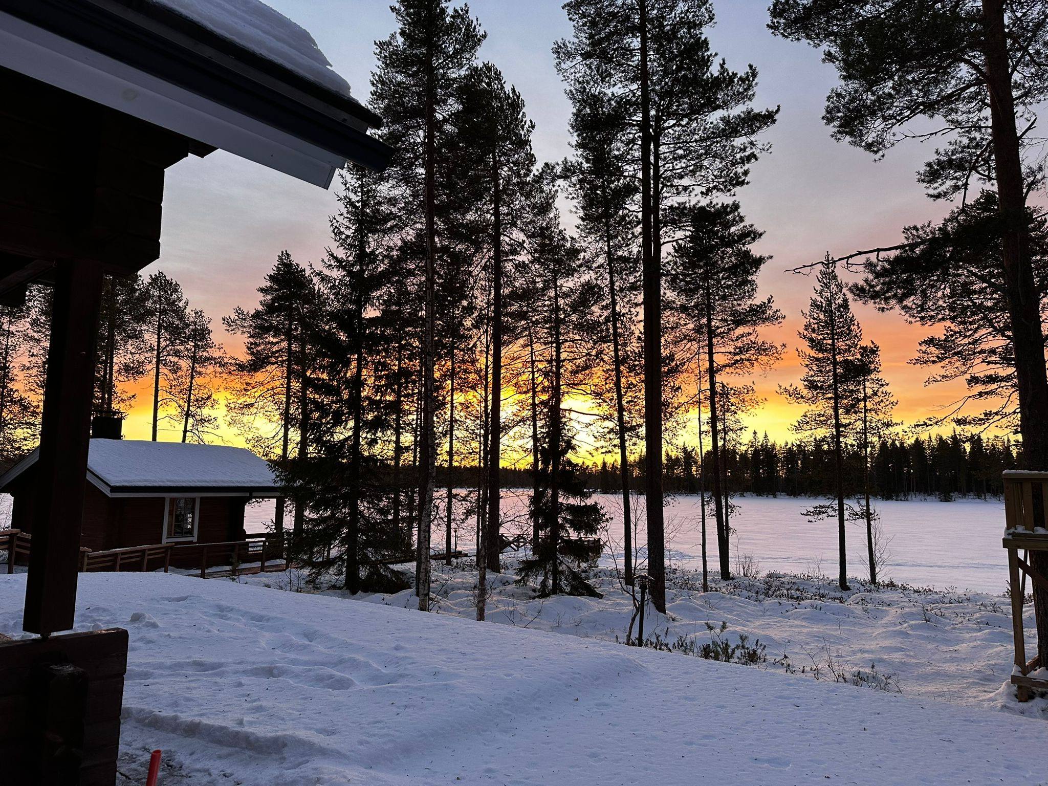 Tageslicht im Winter in Ranua: kurze Tage und lange Dämmerung
