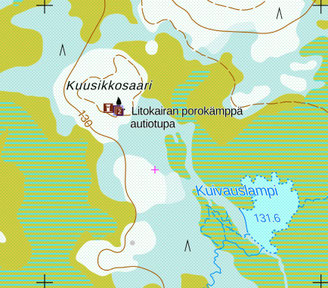 Wanderkarte des Nationalparks Syöte