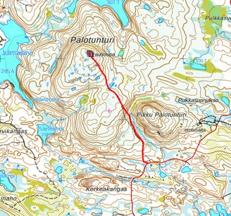 Wanderweg im Palotunturi-Gebiet