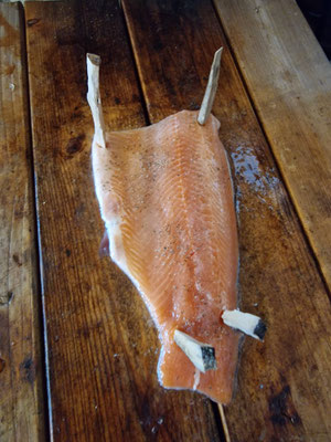 Lachs am offenen Feuer – so bereitest du in Lappland Fisch wie die Einheimischen zu