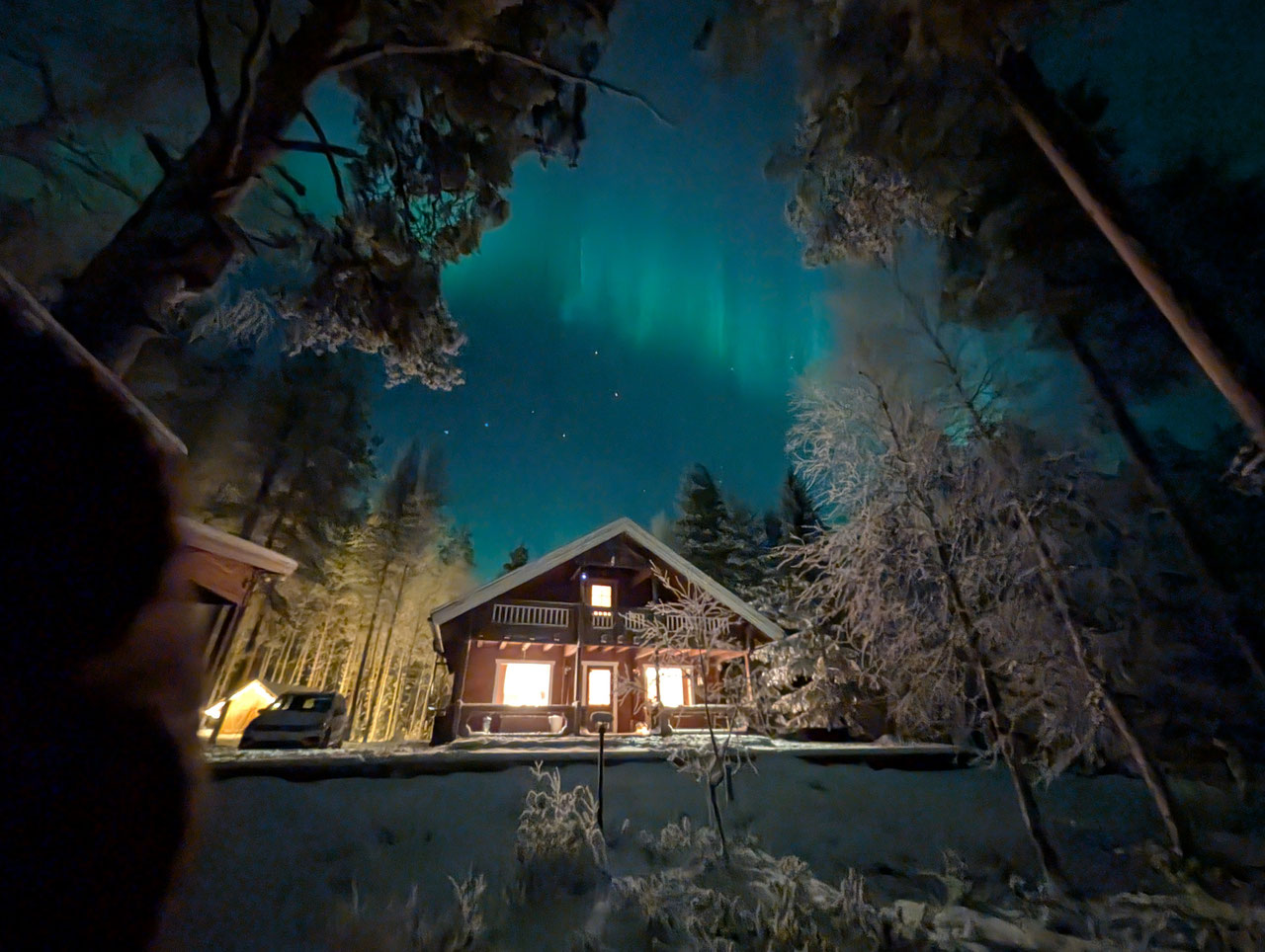 Mökki Tikka · Aurora borealis
